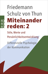 Buchcover von Miteinander reden 2 von Friedemann Schulz von Thun