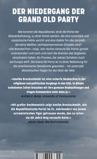 Zusatzmaterial 9783498003302 U4 von Die Brandstifter: Wie Extremisten die Republikanische Partei übernahmen von Annika Brockschmidt