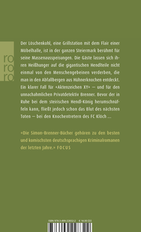Zusatzmaterial 9783499228322 U4 von Der Knochenmann von Wolf Haas