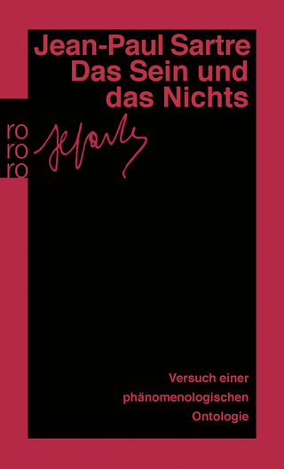 Buchcover von Das Sein und das Nichts: Versuch einer phänomenologischen Ontologie