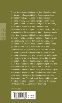 Zusatzmaterial 9783499151736 U4 von Der Abend vor der Schlacht: Stories aus dem spanischen Bürgerkrieg von Ernest Hemingway