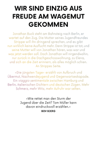 Zusatzmaterial 9783498045449 U4 von Die jüngsten Tage von Tom Müller