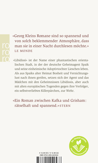 Zusatzmaterial 9783499242588 U4 von Libidissi von Georg Klein