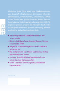 Zusatzmaterial 9783499627446 U4 von Die neue Rückenschule: der Nacken: Frei von Verspannung und Schmerz von Hans-Dieter Kempf, Marco Gassen, Christian Ziegler, Horst Lichte