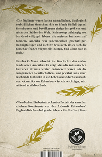 Zusatzmaterial 9783498045364 U4 von Amerika vor Kolumbus: Die Geschichte eines unentdeckten Kontinents von Charles C. Mann