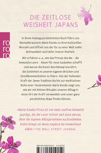 Zusatzmaterial 9783499019159 U4 von Kirschblüten im Herzen: Sechs japanische Prinzipien, die mein Leben begleiten von Marie Kondo, Marie Iida