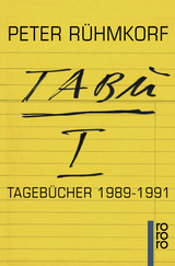Buchcover von TABU I von Peter Rühmkorf