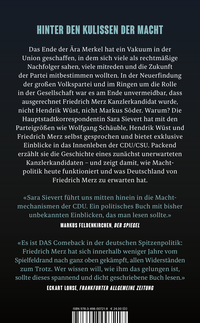 Zusatzmaterial 9783498007218 U4 von Der Unvermeidbare: Ein Blick hinter die Kulissen der Union von Sara Sievert