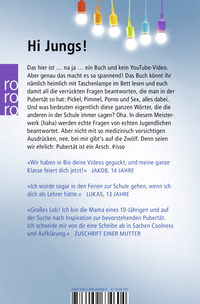 Zusatzmaterial 9783499634604 U4 von Jungsfragen: Alles, was du über deinen Körper und das Erwachsenwerden wissen musst von Benjamin Scholz, Dorthe Landschulz