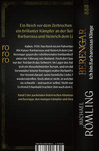 Zusatzmaterial 9783499018954 U4 von Berengar: Ich bin die Fackel des Löwen von Michael Römling