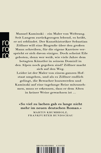 Zusatzmaterial 9783499018985 U4 von Ich und Kaminski von Daniel Kehlmann