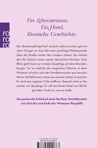 Zusatzmaterial 9783499000867 U4 von Hotel Quadriga: Die Geschichte einer Berliner Familiendynastie von Jenny Glanfield