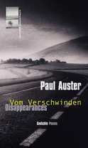 Buchcover von Disappearances - Vom Verschwinden: Gedichte - Poems (Zweisprachige Ausgabe) von Paul Auster