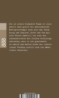 Zusatzmaterial 9783499104589 U4 von Über den Fluß und in die Wälder von Ernest Hemingway