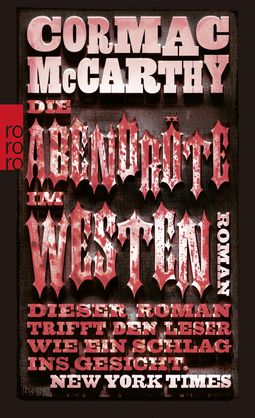 Buchcover von Die Abendröte im Westen von Cormac McCarthy