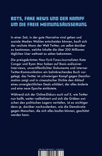 Zusatzmaterial 9783498005276 U4 von Elon Musk und die Zerstörung von Twitter: Die Inside-Story von Kate Conger, Ryan Mac