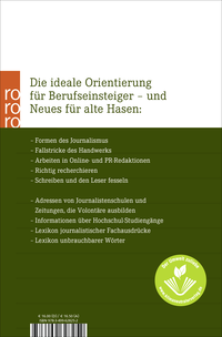 Zusatzmaterial 9783499628252 U4 von Das neue Handbuch des Journalismus und des Online-Journalismus von Wolf Schneider, Paul-Josef Raue