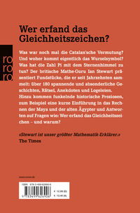 Zusatzmaterial 9783499626906 U4 von Professor Stewarts mathematische Schätze von Ian Stewart