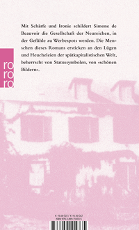 Zusatzmaterial 9783499114335 U4 von Die Welt der schönen Bilder von Simone de Beauvoir