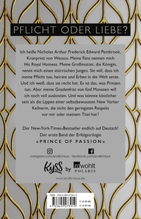 Zusatzmaterial 9783499273919 U4 von Prince of Passion – Nicholas von Emma Chase