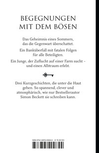 Zusatzmaterial 9783805200844 U4 von Versteckt: Dunkle Geschichten von Simon Beckett