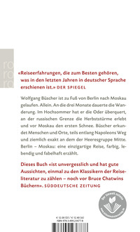 Zusatzmaterial 9783499236778 U4 von Berlin - Moskau: Eine Reise zu Fuß von Wolfgang Büscher