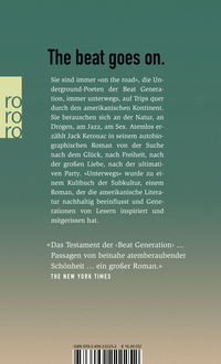 Zusatzmaterial 9783499222252 U4 von Unterwegs von Jack Kerouac
