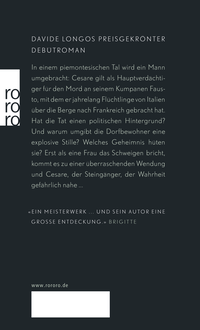 Zusatzmaterial 9783499290398 U4 von Der Steingänger von Davide Longo