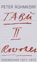 Buchcover von TABU II: Tagebücher 1971 - 1972 von Peter Rühmkorf