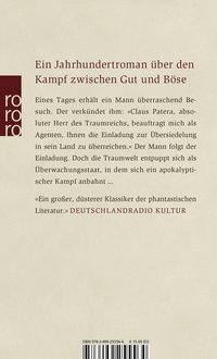 Zusatzmaterial 9783499255564 U4 von Die andere Seite: Ein phantastischer Roman von Alfred Kubin