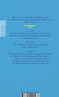 Zusatzmaterial 9783499290138 U4 von Statusmeldungen von Stefanie Sargnagel