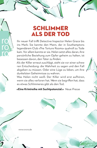 Zusatzmaterial 9783499290497 U4 von D.I. Helen Grace: Letzter Schmerz von Matthew J. Arlidge