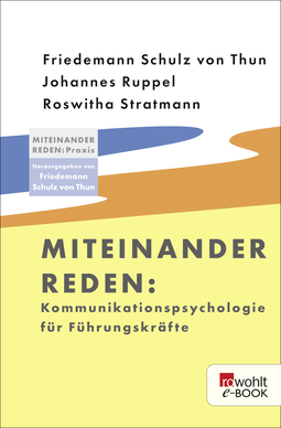 Buchcover von Kommunikationspsychologie für Führungskräfte von Friedemann Schulz von Thun, Johannes Ruppel, Roswitha Stratmann