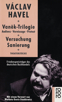 Buchcover von Vanek-Trilogie: Audienz, Vernissage / Protest und Versuchung / Sanierung von Václav Havel
