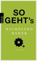 Buchcover von So geht's von Nicholson Baker