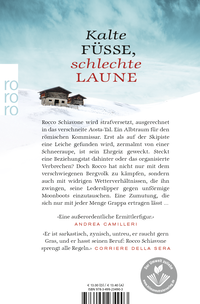 Zusatzmaterial 9783499234903 U4 von Der Gefrierpunkt des Blutes von Antonio Manzini