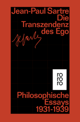 Buchcover von Die Transzendenz des Ego: Philosophische Essays 1931 - 1939 von Bernd Schuppner