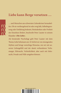 Zusatzmaterial 9783499176777 U4 von Die Liebe: Psychologie eines Phänomens von Peter Lauster