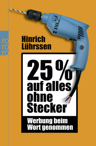 Buchcover von 25 % auf alles ohne Stecker: Werbung beim Wort genommen