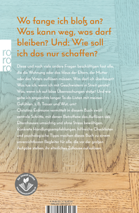 Zusatzmaterial 9783499013171 U4 von Adieu Elternhaus: Elternhaus auflösen – sortieren, wertschätzen, loslassen von Christina Erdmann