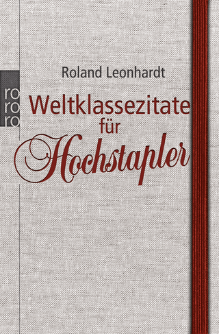 Buchcover von Weltklassezitate für Hochstapler