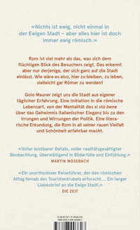 Zusatzmaterial 9783498003807 U4 von Rom: Stadt fürs Leben von Golo Maurer