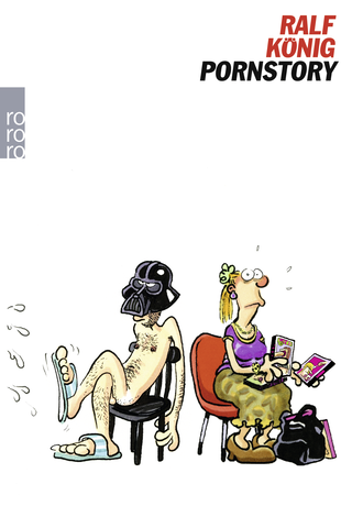 Buchcover von Pornstory: Mit sozialethisch desorientierenden Abbildungen von Mahler