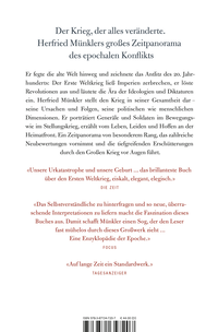 Zusatzmaterial 9783871347207 U4 von Der Große Krieg: Die Welt 1914 bis 1918 von Herfried Münkler