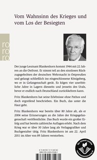 Zusatzmaterial 9783499235481 U4 von ... und fahr'n wir ohne Wiederkehr: Von Ostpreußen nach Sibirien 1944 - 1949 von Fritz Blankenhorn