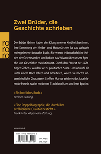 Zusatzmaterial 9783499630156 U4 von Die Brüder Grimm: Eine Biographie von Steffen Martus