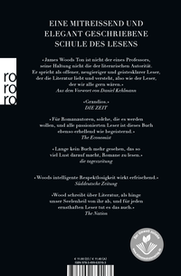 Zusatzmaterial 9783499630163 U4 von Die Kunst des Erzählens von James Wood