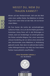 Zusatzmaterial 9783499244773 U4 von Die Nacht der Raben von Ann Cleeves