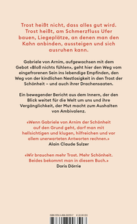 Zusatzmaterial 9783498003517 U4 von Der Trost der Schönheit: Eine Suche von Gabriele von Arnim