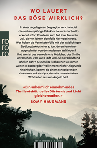 Zusatzmaterial 9783499009693 U4 von Wolfskinder: Ein abgelegenes Bergdorf. Eine Gemeinschaft, der niemand entkommt von Vera Buck